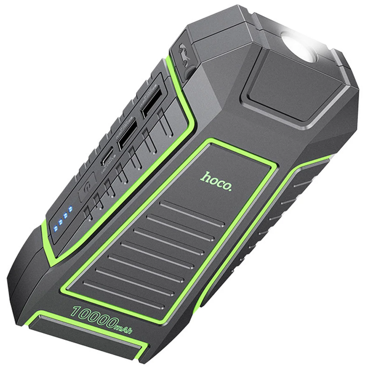 Пусковий пристрій (бустер) для автомобіля Hoco QS1 Spring Car Jump Starter 10000 mAh Black