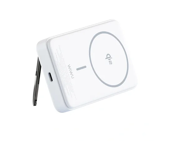 Портативное ЗУ Power Bank WIWU Wi-P031 Magnetic с БЗУ 30W 10000 mAh White