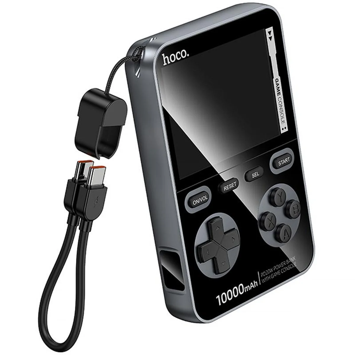 Портативне ЗУ Power Bank Hoco Q47 Shine PD20W with cable + Game Console 10000 mAh