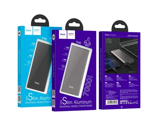 Портативное зарядное устройство PowerBank Hoco B40 "Universal" 7000 mAh Черный