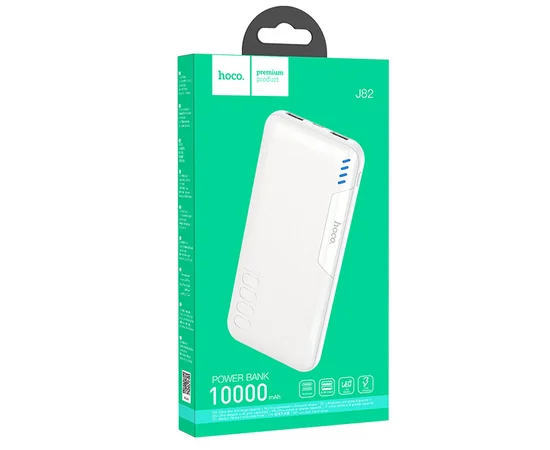 Портативное зарядное устройство Power Bank Hoco J82 Easylink 10000 mAh Белый