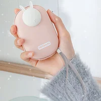 Портативное ЗУ Power Bank GXZ-N705 2in1 с обогревателем для рук 10000 mAh Pink / Rabbit