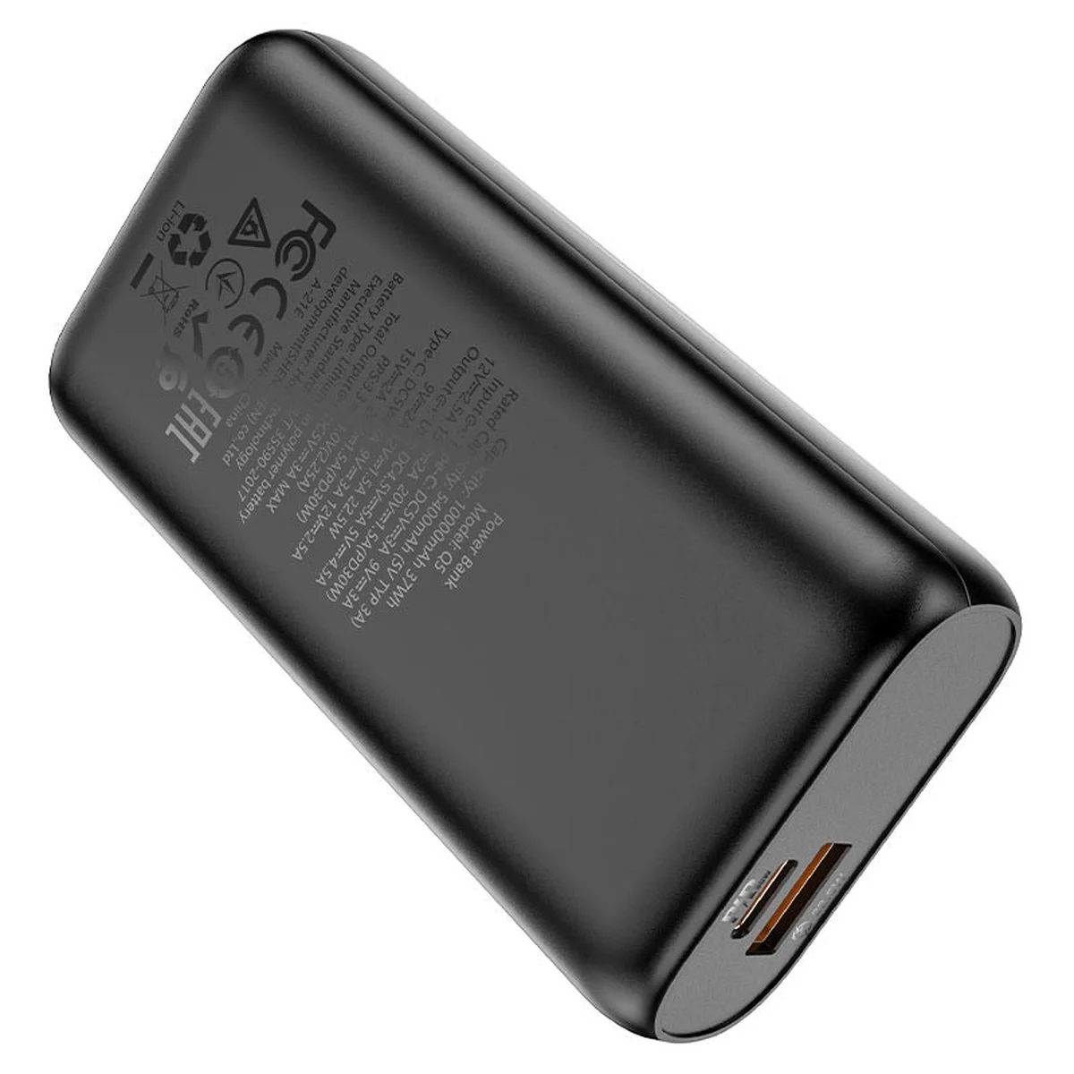 Портативное зарядное устройство Power Bank Hoco Q5 "Aegis" 30W 10000 mAh Черный