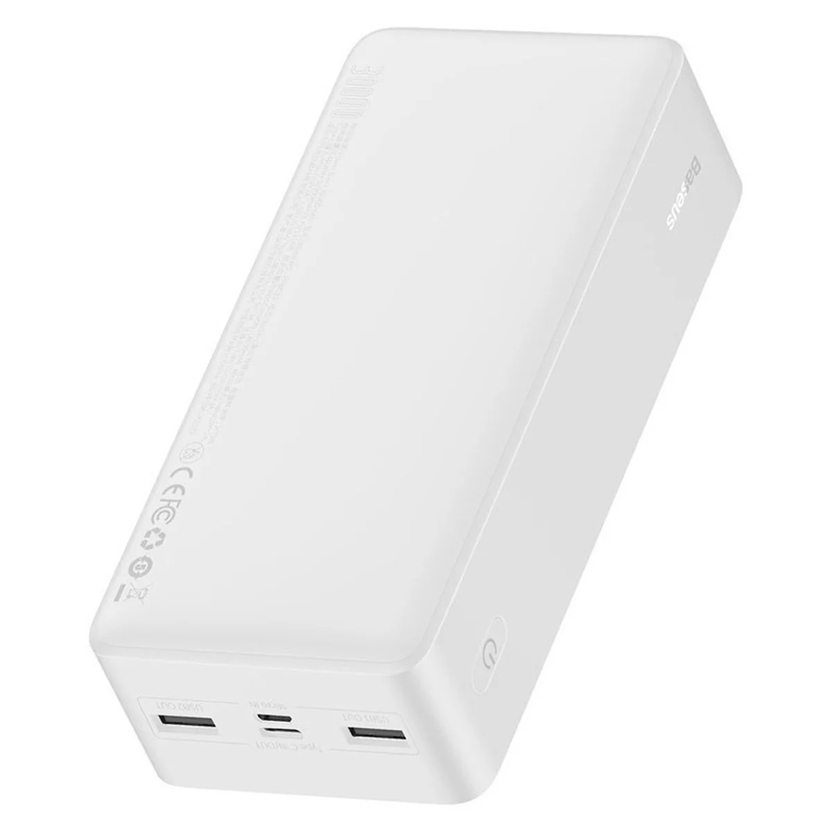 Портативное зарядное устройство Baseus Bipow Digital Display 20W 20000mAh (PPDML-M) Белый