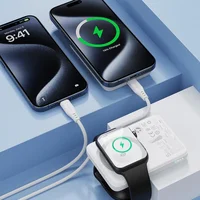 Портативное ЗУ Power Bank Acefast M25 20W с БЗУ+iWatch 5000 mAh White