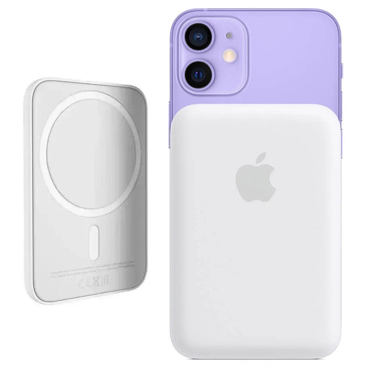 Портативное зарядное устройство Power Bank MagSafe Battery с БЗУ 1460 mAh for Apple (АА) (box) White