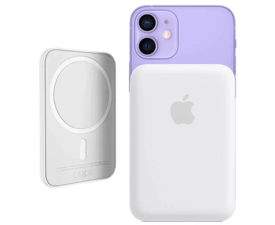 Портативное зарядное устройство Power Bank MagSafe Battery с БЗУ 1460 mAh for Apple (АА) (box) White