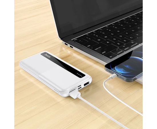 Портативное зарядное устройство Power Bank Hoco J75 Tresor 10000 mAh Белый