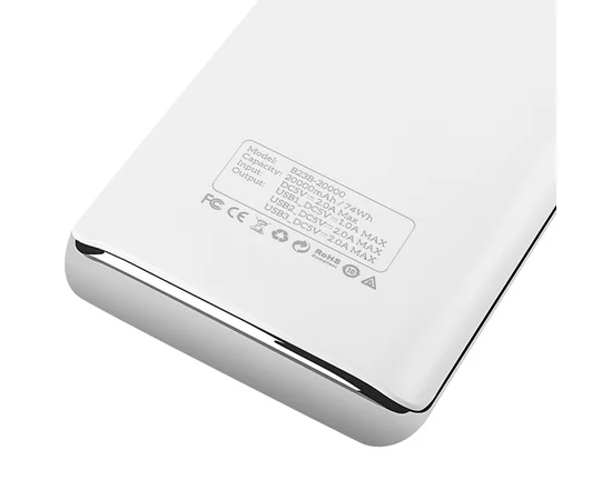 Портативное зарядное устройство Power Bank Hoco B23B 20000 mAh Белый