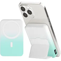 Портативное зарядное устройство Power Bank JJT-A27-1 Gradient PD20W+QC 22.5W с БЗУ 10000 mAh White / Green