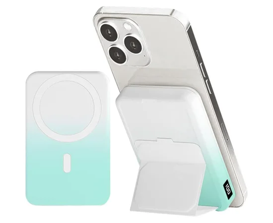 Портативное зарядное устройство Power Bank JJT-A27-1 Gradient PD20W+QC 22.5W с БЗУ 10000 mAh White / Green