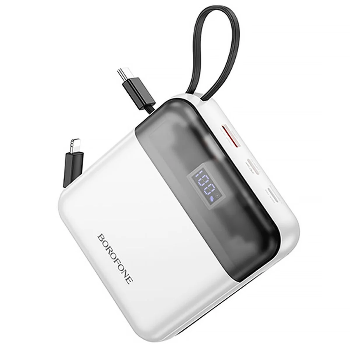 Портативное ЗУ Power Bank BOROFONE BJ64A Distinct 22.5W+PD20W with cable 20000 mAh White