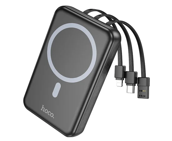 Портативное ЗУ Power Bank Hoco DB59 Guardian 22.5W+PD20W с БЗУ 10000 mAh Black