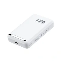 Портативное ЗУ Power Bank WIWU Wi-P031 Magnetic с БЗУ 30W 10000 mAh White