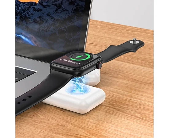 Портативное зарядное устройство Power Bank Hoco J120 for iWatch 1000 mAh White