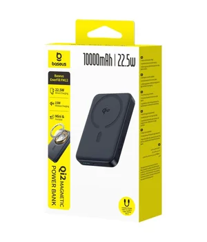 Портативное ЗУ Power Bank Baseus EnerFill FM12 Qi2 Magnetic 22.5W с БЗУ 10000mAh (E00285) Cosmic Black