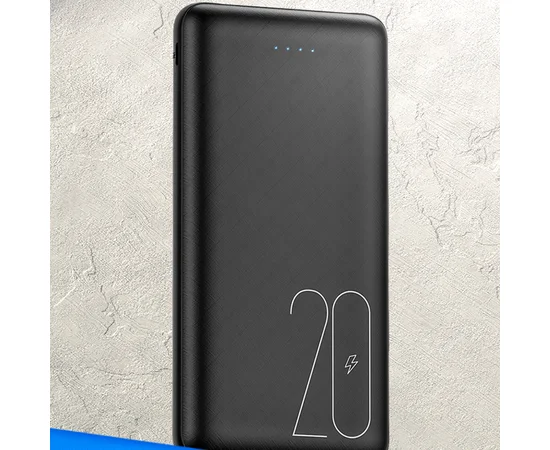 Портативное зарядное устройство Usams US-CD80 PB19 Dual USB Power Bank 20000mAh Черный