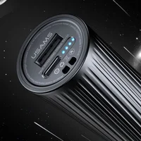 Портативное зарядное устройство USAMS US-CD166 Mini +  LED фонарик 4000mAh Черный