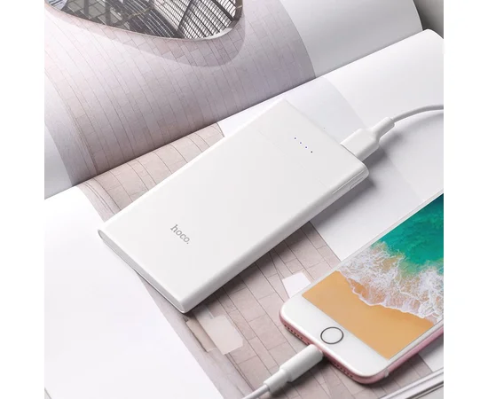 Портативное зарядное устройство Power Bank Hoco B35D Entrourage 5000 mAh white