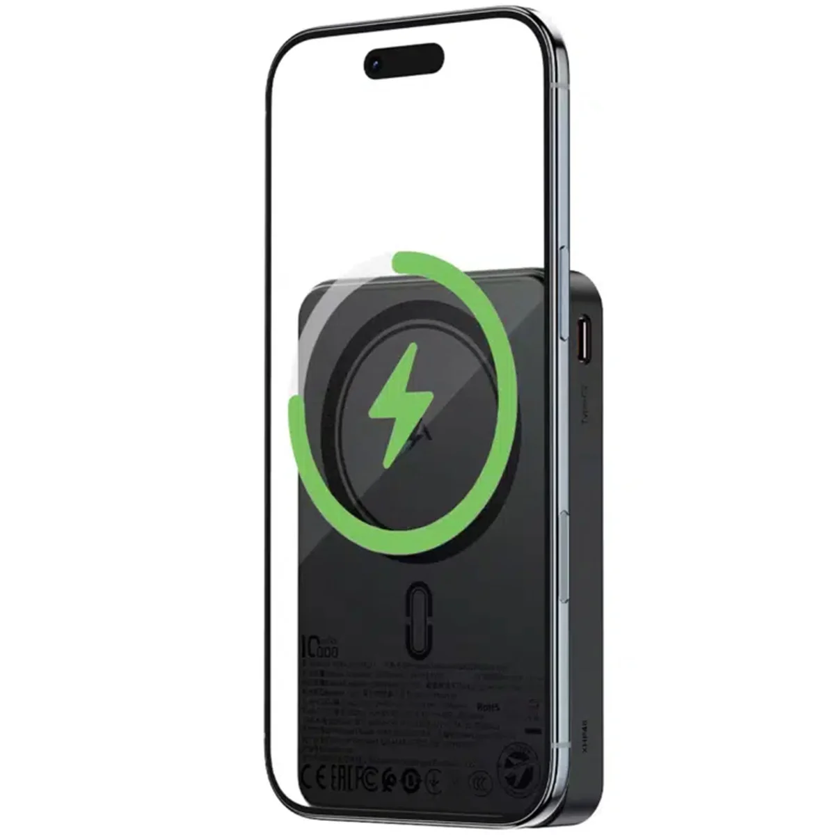 Портативное ЗУ Power Bank Acefast M31 PD22.5W с БЗУ with cable 10000 mAh Black