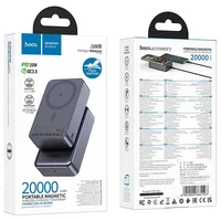 Портативное ЗУ Power Bank Hoco J160B Original PD20W с БЗУ 20000 mAh Metal gray