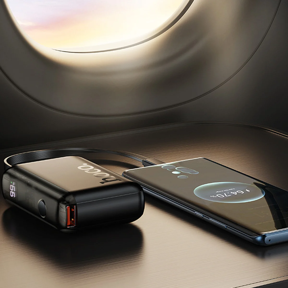 Портативное ЗУ Power Bank Hoco J139 Hero 22.5W+PD20W + Type-C 10000 mAh Black