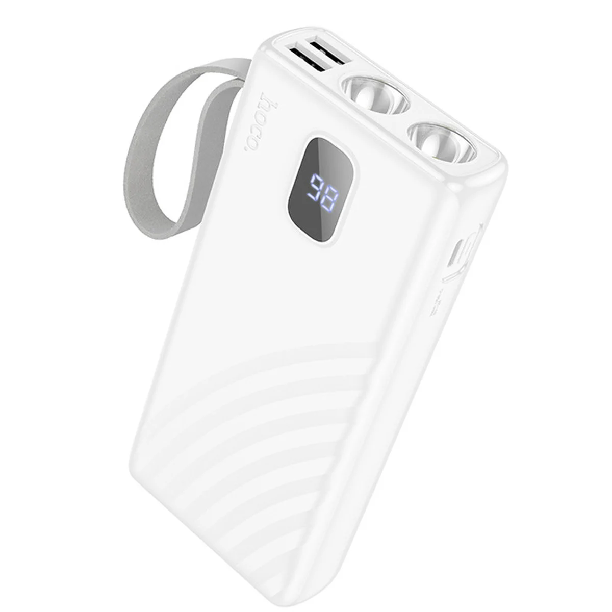 Портативное ЗУ Power Bank Hoco J129A Nature flashlight 20000 mAh White