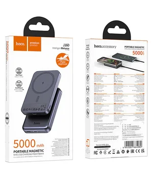 Портативне ЗУ Power Bank Hoco J160 Original з БЗП 5000 mAh Metal gray