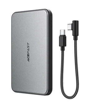 Портативне ЗУ Power Bank Acefast M30 PD20W із БЗУ with cable 5000 mAh Black