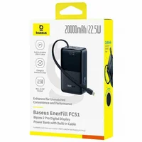 Портативное ЗУ Power Bank Baseus EnerFill FC51 Bipow2 Pro 22.5W 20000 mAh (E00277) Black