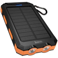 Портативное ЗУ Power Bank Hoco J164 Platinum solar 10.5W with lighting 8000 mAh Black