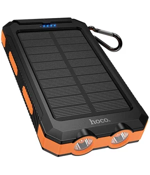 Портативне ЗУ Power Bank Hoco J164 Platinum solar 10.5W with lighting 8000 mAh Black