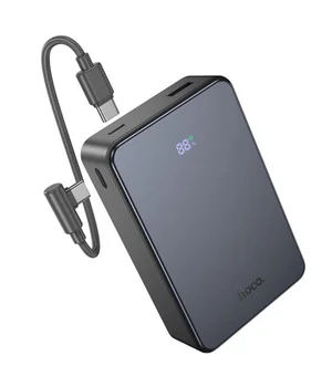 Портативное ЗУ Power Bank Hoco J170A Starlight 22.5W+PD20W with cable 20000 mAh Metal gray