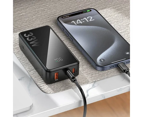 Портативное ЗУ Power Bank Hoco Q27 Jewel 33W 10000 mAh Black