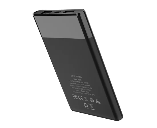 Портативное зарядное устройство PowerBank Hoco B35D Entrourage 5000 mAh black