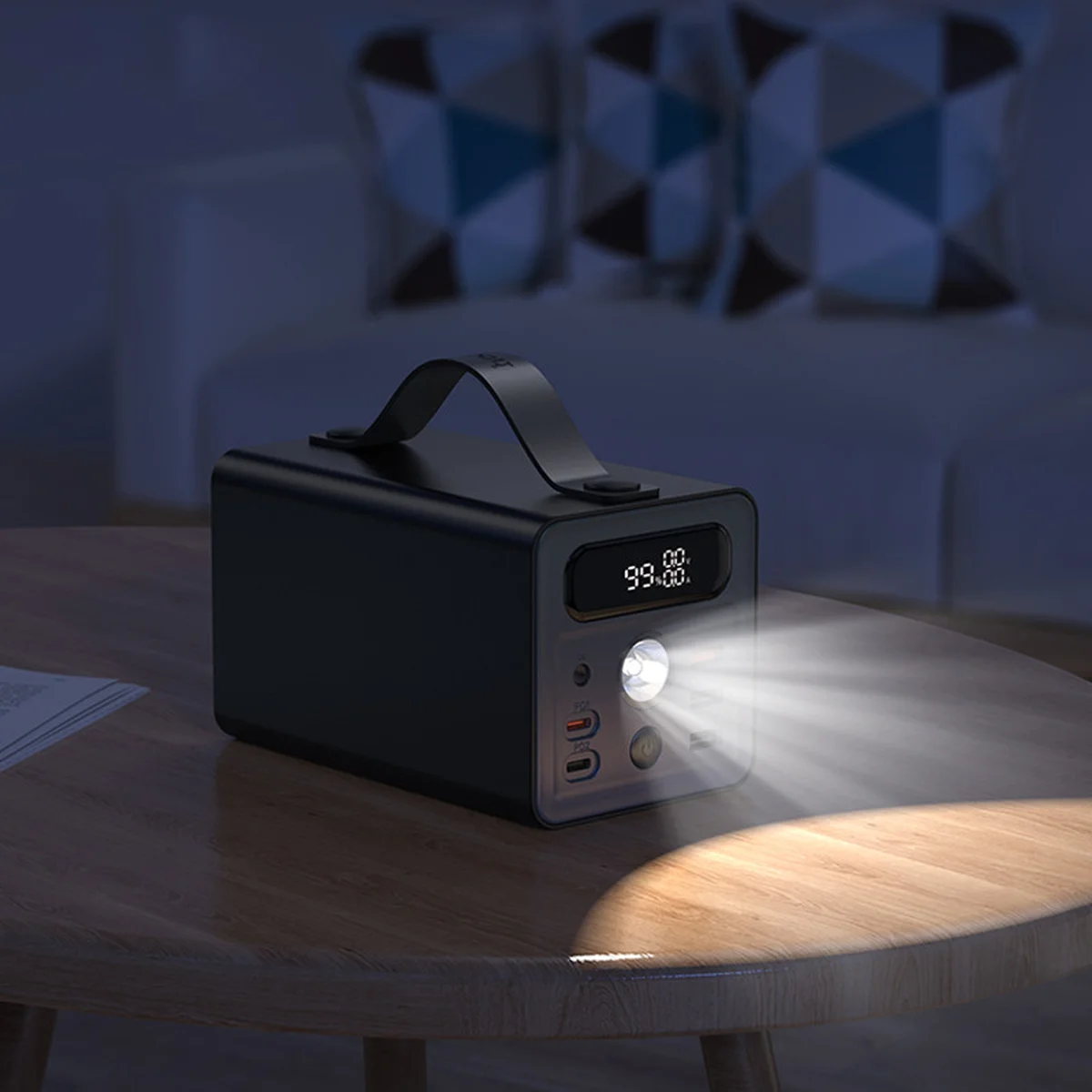 Портативное ЗУ Power Bank Hoco J138 22.5W+PD20W+DC12V 60000 mAh Black