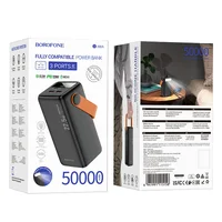 Портативное ЗУ Power Bank BOROFONE BJ66A Magnifico 22.5W+PD20W 50000 mAh Black