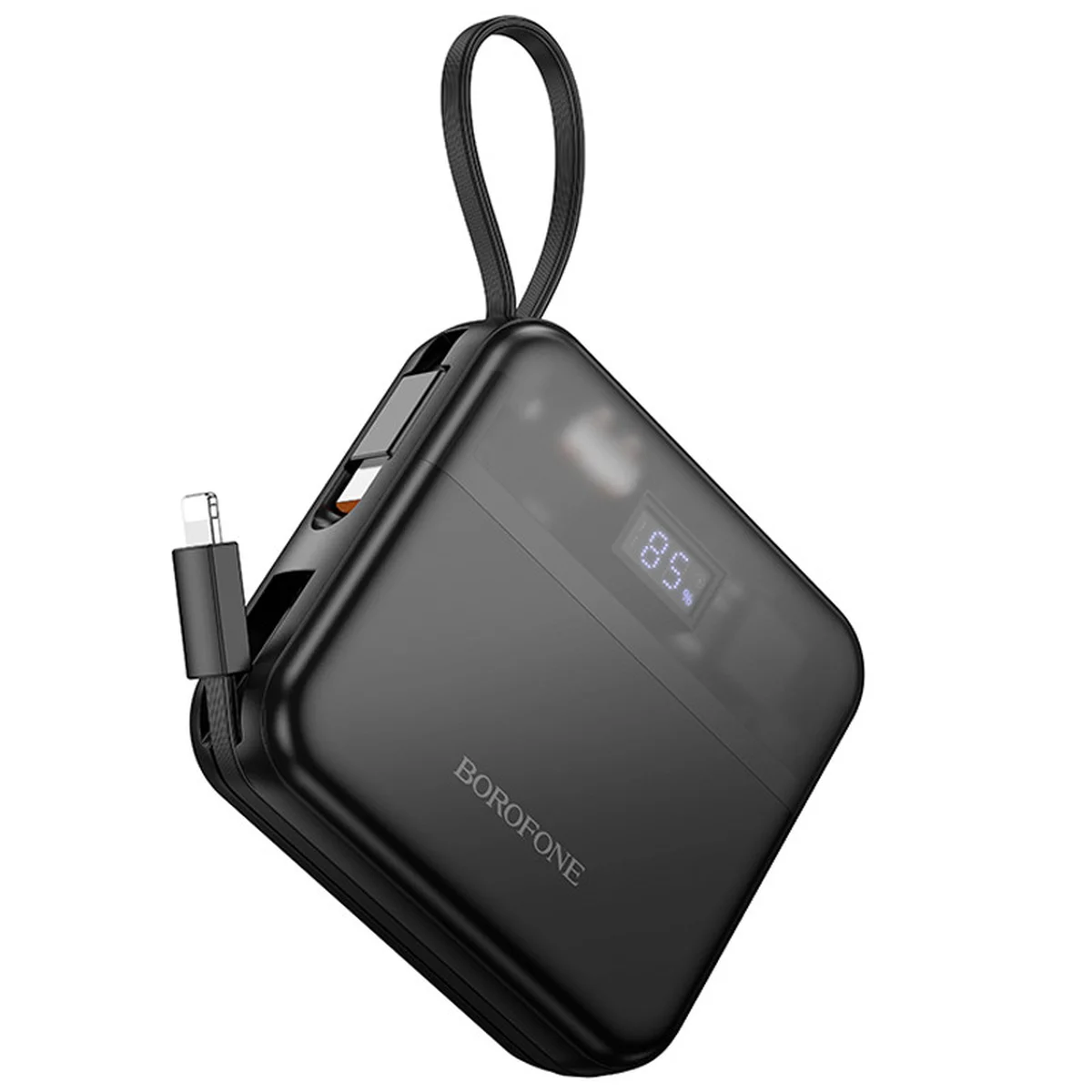 Портативное ЗУ Power Bank BOROFONE BJ64 Distinct 22.5W+PD20W with cable 10000 mAh Black