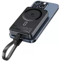 Портативне ЗУ Power Bank Acefast M11 30W Qi2 з БЗУ 10000 mAh Black