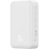 Портативне ЗУ Power Bank Baseus EnerFill FM41 Mini Magnetic PD20W із БЗУ 20000mAh (E0027U) Moon White
