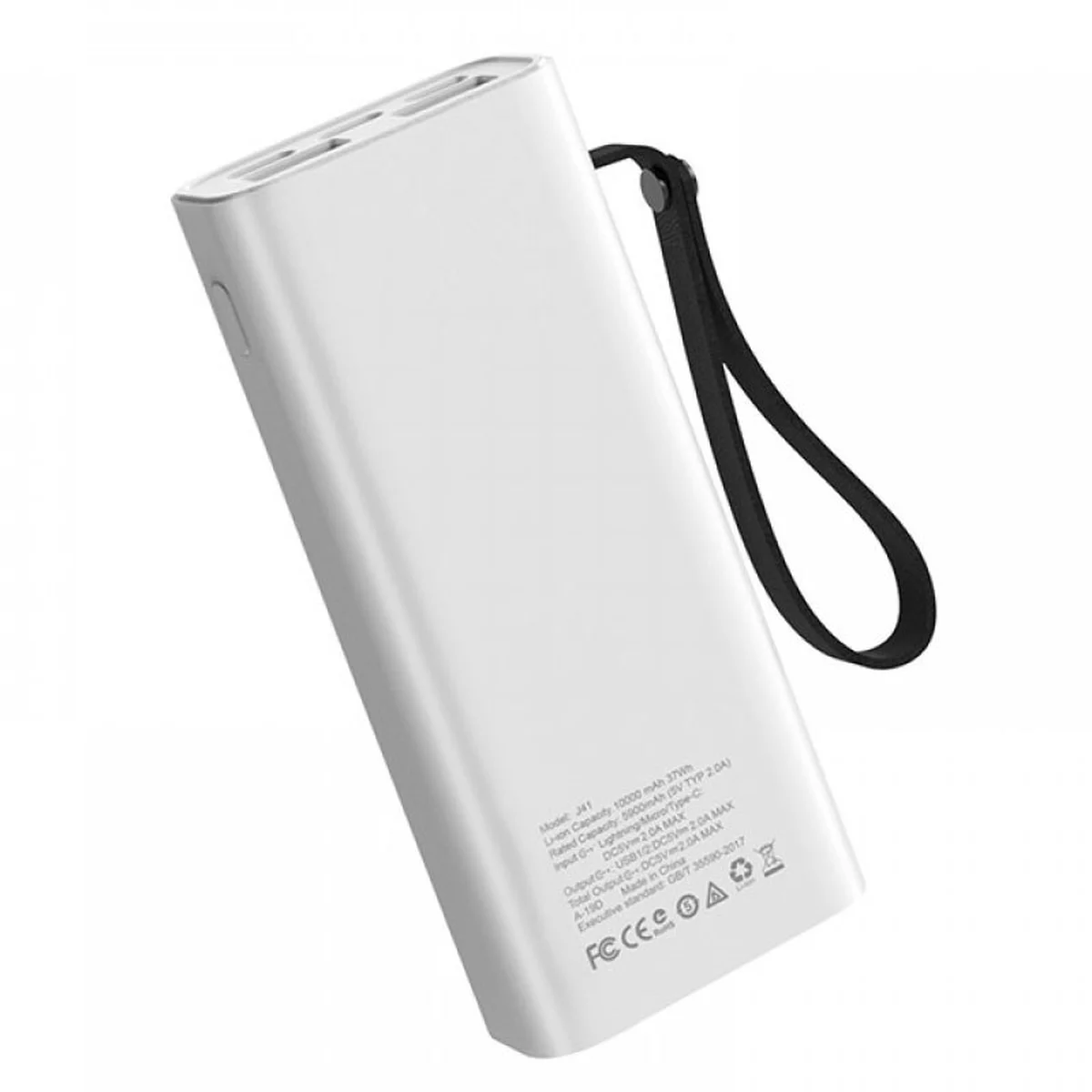 Портативний зарядний пристрій Power Bank Hoco J41 "Treasure" 10000 mAh Білий
