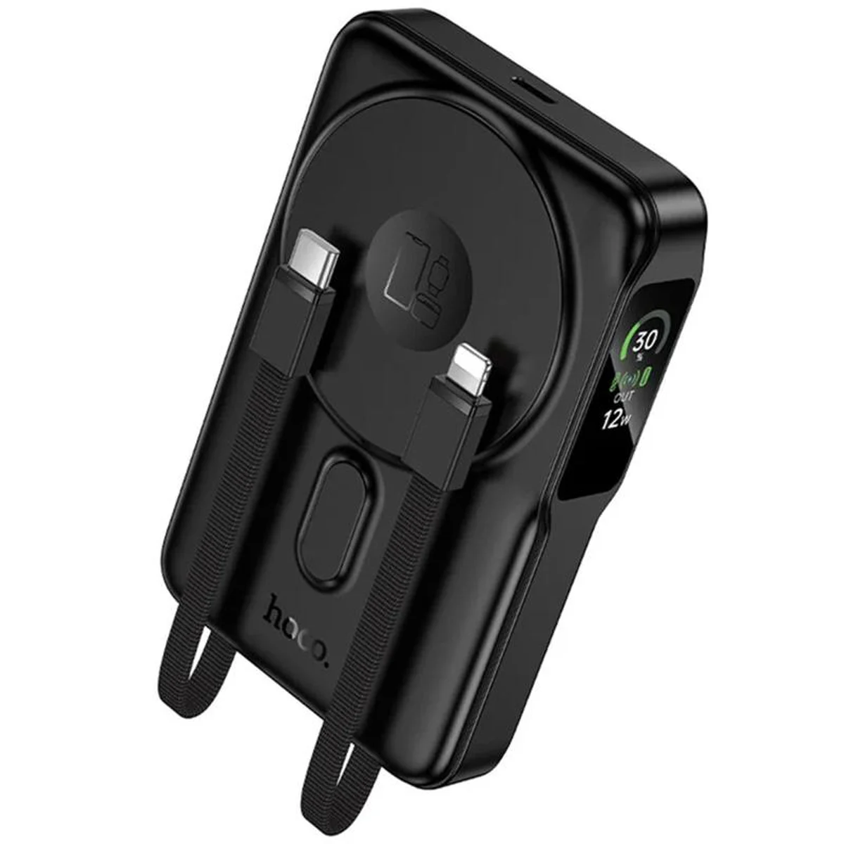 Портативное ЗУ Power Bank Hoco Q48 Core PD20W с БЗУ+iWatch 10000 mAh Black