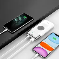 Портативное зарядное устройство Power Bank Hoco J63 "Velocity" PD+QC3.0 с БЗУ 10000 mAh Белый