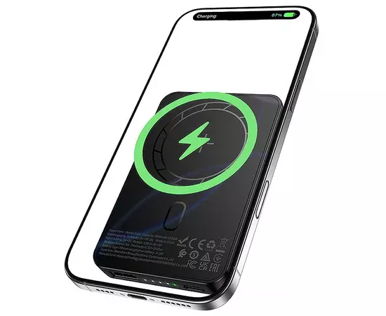 Портативное ЗУ Power Bank Borofone BJ82 Dawn 20W с БЗУ 5000 mAh Black