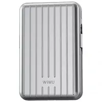 Портативное ЗУ Power Bank WIWU PP03 Trunk Series 22.5W с БЗУ 10000 mAh Silver