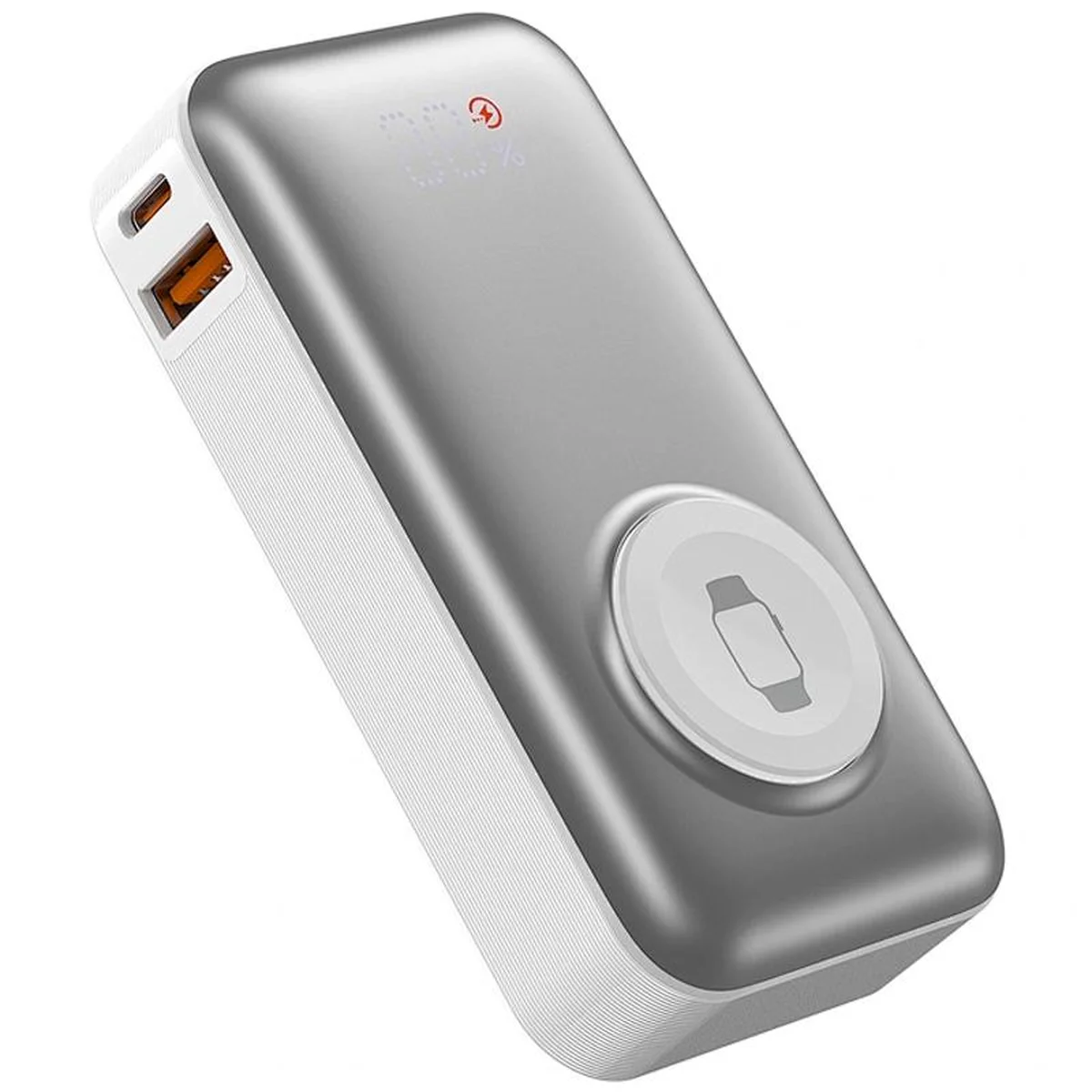 Портативне ЗУ Power Bank WIWU Wi-P027 Elite 22.5W with cable 10000 mAh Silver