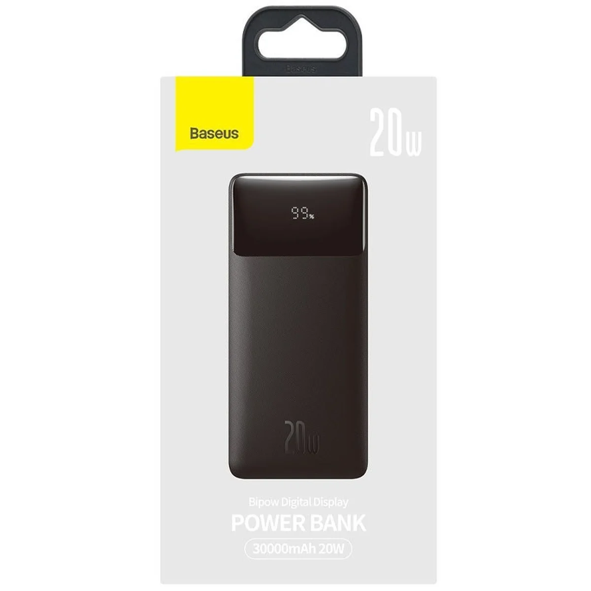 Портативний зарядний пристрій Baseus Bipow Digital Display 20W 30000mAh (PPDML-N) Чорний