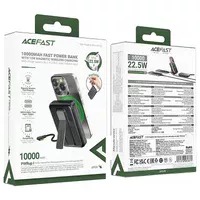 Портативное ЗУ Power Bank Acefast M24 22.5W с БЗУ 10000 mAh Metal gray