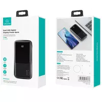 Портативное зарядное устройство Usams US-CD163 PB58 Dual USB Digital Display Power Bank 10000mAh Черный
