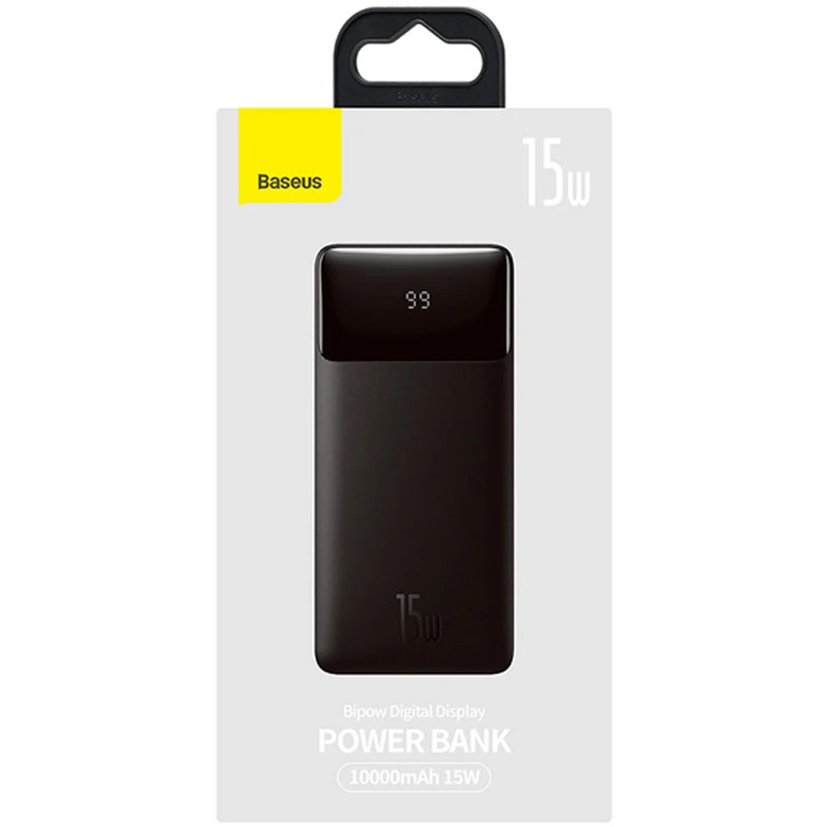 Портативное зарядное устройство Baseus Bipow Digital Display 15W 10000mAh Черный